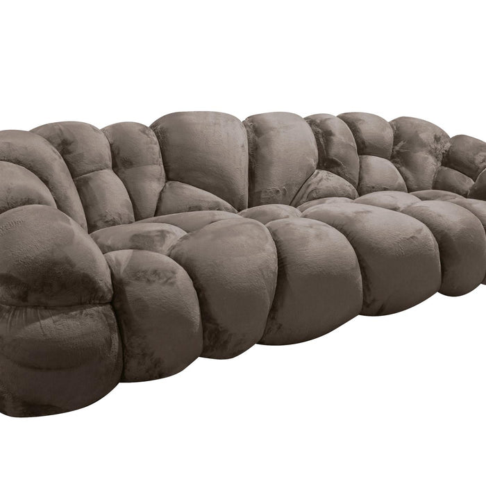 PTMD Nubibus Sofa Dark Taupe