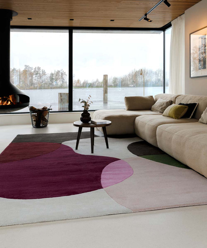 Nordic Weavers Wollen vloerkleed - Dune paars - 120x170 cm