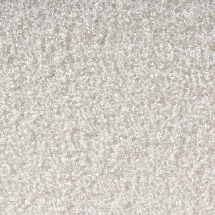 Beliani - DINAN - Eenpersoonsbed - Gebroken wit - 90 x 200 cm - Bouclé