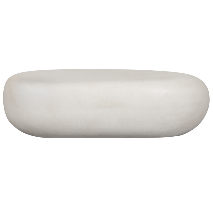 Vtwonen Pebble Salontafel - Betonlook - Wit - 28x100x43