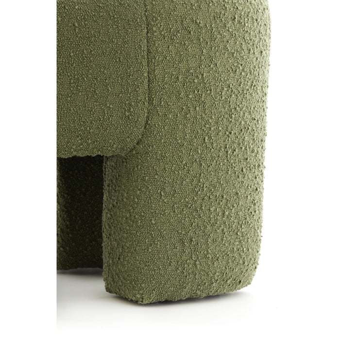 Light & Living Poef Batoemi - Groen - Ø51x45cm