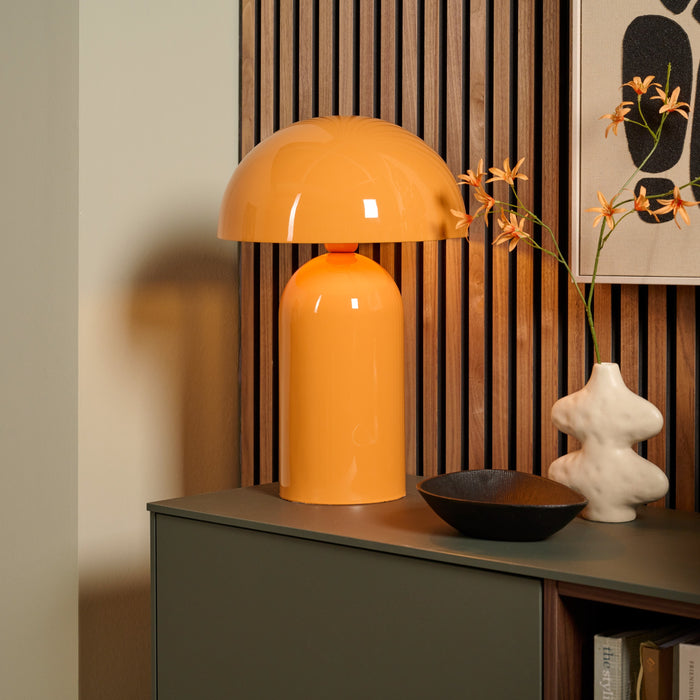 Light & Living - tafellamp - Tolima - oranje - metaal - bureaulamp -