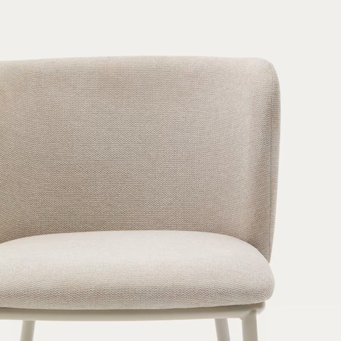 Kave Home Ciselia Eetkamerstoel - Beige / Metaal