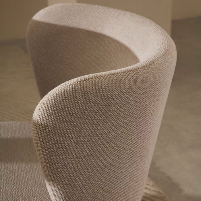 Kave Home Ciselia Eetkamerstoel - Beige / Metaal