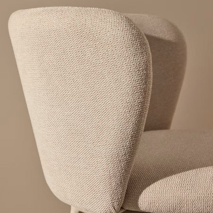 Kave Home Ciselia Barkruk - H 75 cm - Beige / Beige