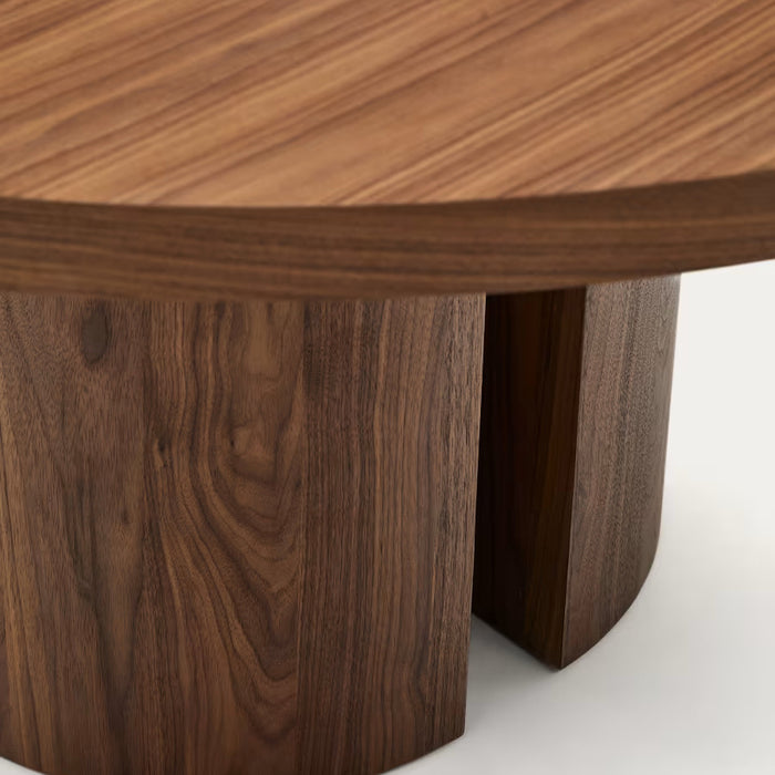 Kave Home Nealy Eettafel Ø 150 cm - Walnoot