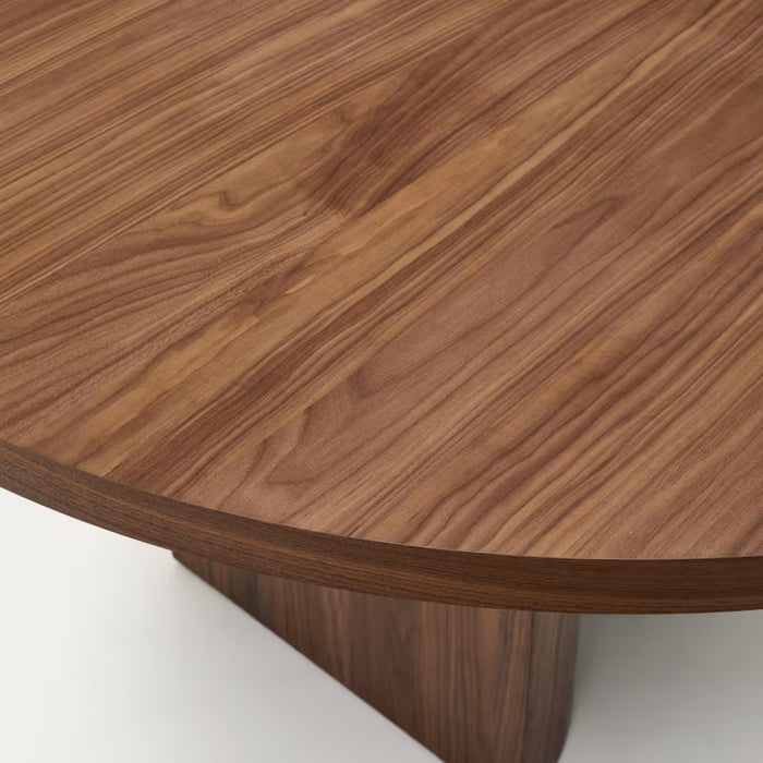Kave Home Nealy Eettafel Ø 150 cm - Walnoot