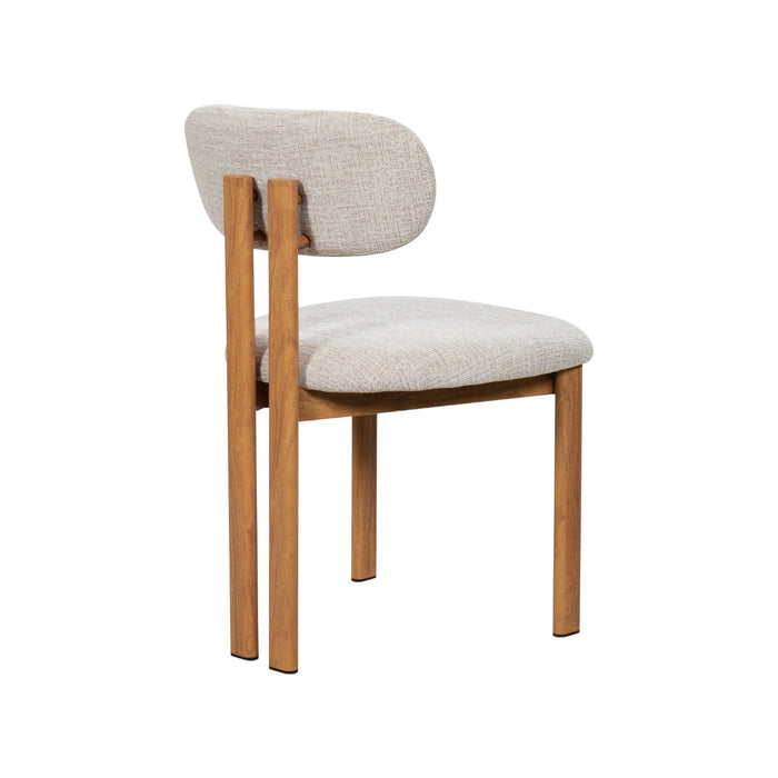 Giga Meubel - Eetkamerstoel Noor Beige|Naturel - Set van 2