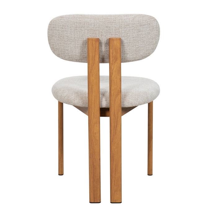 Giga Meubel - Eetkamerstoel Noor Beige|Naturel - Set van 2