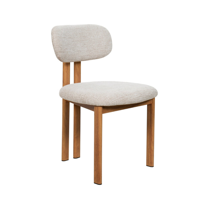 Giga Meubel - Eetkamerstoel Noor Beige|Naturel - Set van 2