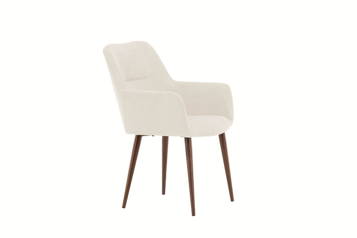 Fjôrd - Eetkamerstoel Beige Stof - Tomorrow - Set van 2