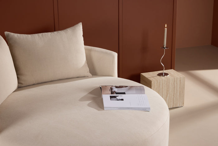 Fjôrd - Loveseat Beige Linnen - 118x118x72cm - Kelso