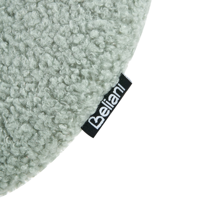 Beliani - LUANA - Barstoel set van 2 - Lichtgroen|Lichtbruin - Bouclé