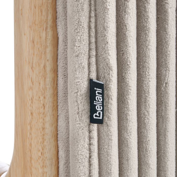 Beliani - SORSELE - Schommelstoel - Beige - Corduroy