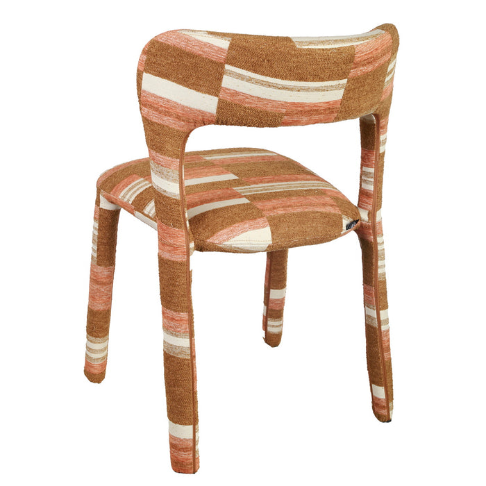 DÉJA Living - Eetkamerstoel Terracotta Stof - Mala - Set van 2