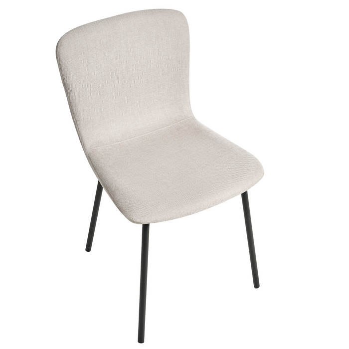 Beliani - CALDWELL - Eetkamerstoel set van 4 - Lichtbeige - Polyester