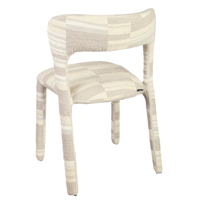 DÉJA Living - Eetkamerstoel Greige Stof - Mala - Set van 2