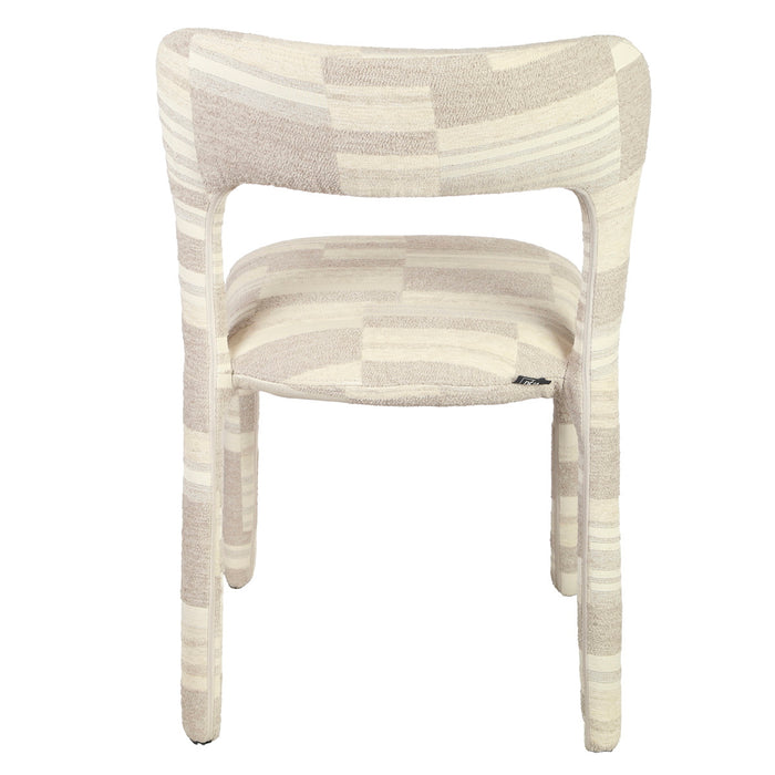 DÉJA Living - Eetkamerstoel Greige Stof - Mala - Set van 2