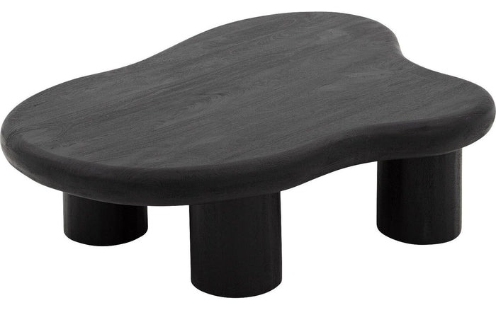 Goossens Salontafel Savi in Mango zwart gelakt