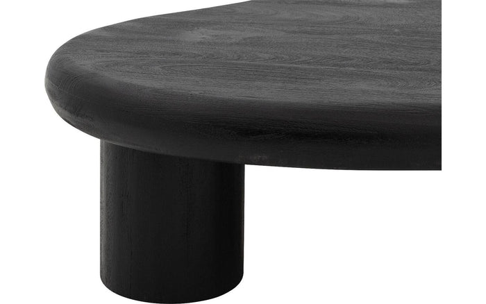 Goossens Salontafel Savi in Mango zwart gelakt