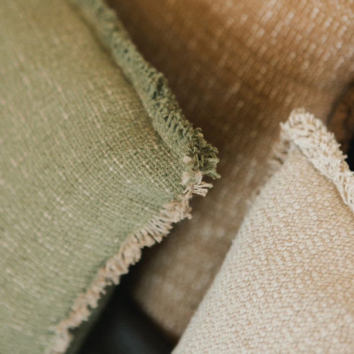 Lorena Canals Handloom Sierkussen 45 x 45 cm - Kaki