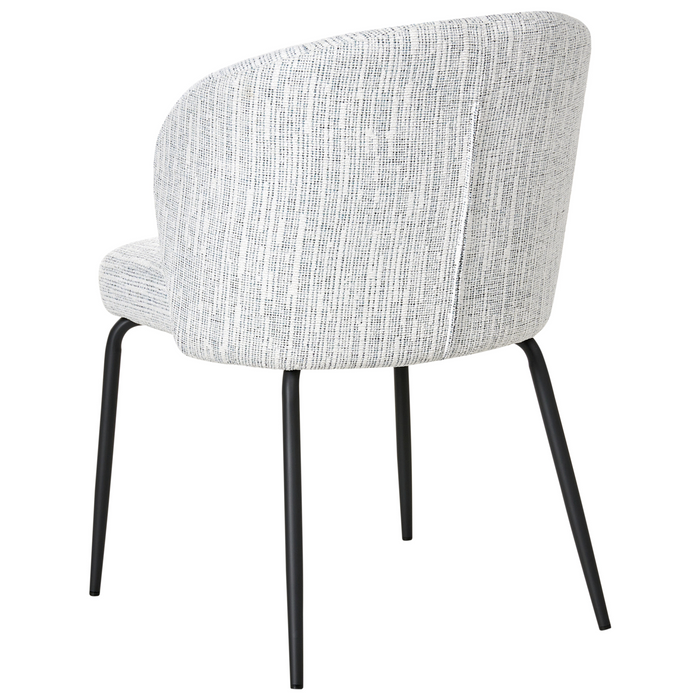 Beliani - ZANA - Eetkamerstoel set van 2 - Blauw - Polyester