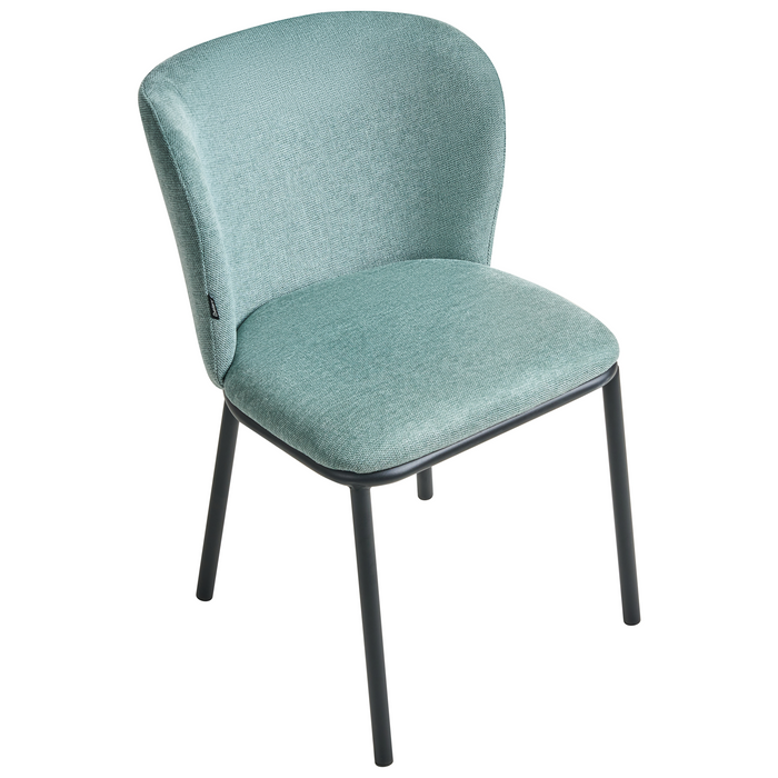 Beliani - ARTESIA - Eetkamerstoel set van 2 - Mintgroen - Polyester