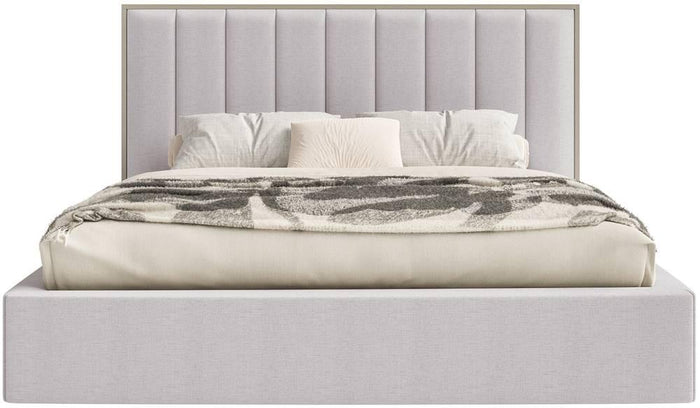 NADUVI Collection Bedframe Taavi chenille 140 x 200 cm