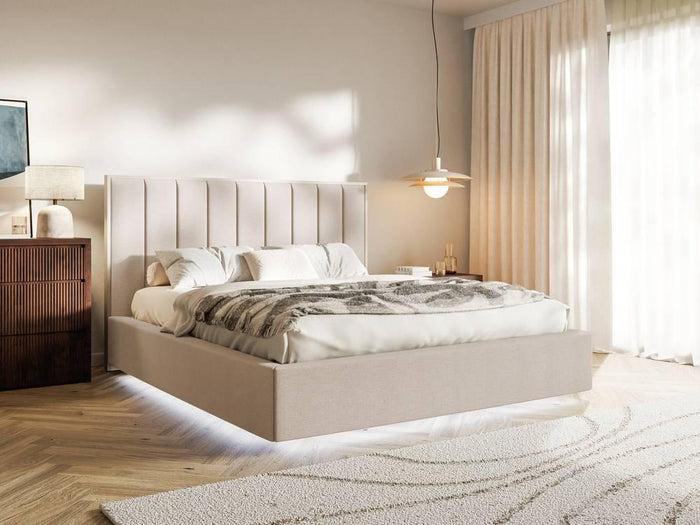 NADUVI Collection Bedframe Taavi chenille met opbergruimte en