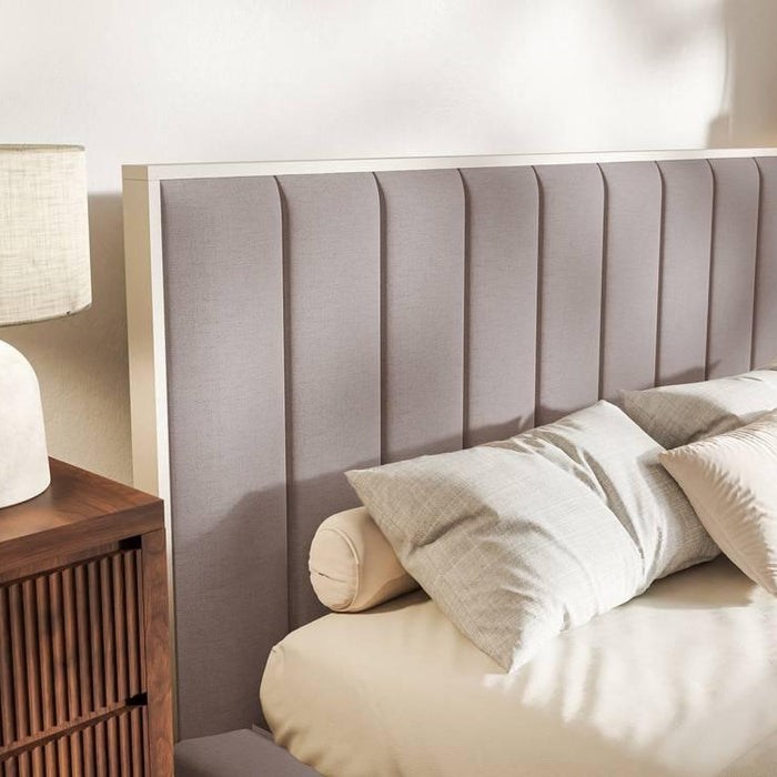 NADUVI Collection Bedframe Taavi chenille met opbergruimte 180 x 200