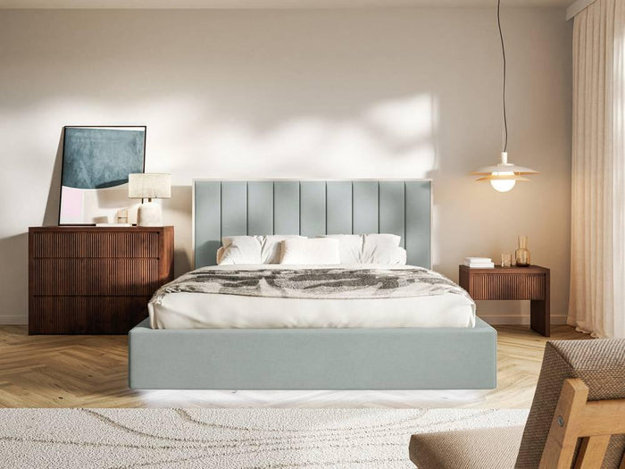NADUVI Collection Bedframe Taavi fluweel met opbergruimte en