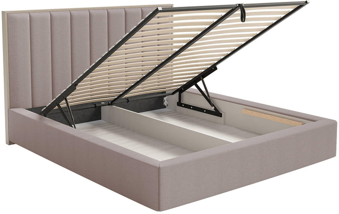 NADUVI Collection Bedframe Taavi chenille met opbergruimte 140 x 200