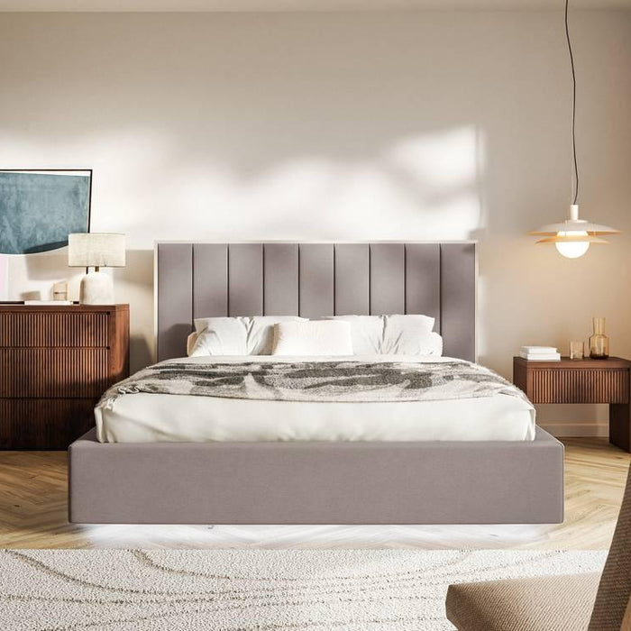 NADUVI Collection Bedframe Taavi fluweel met verlichting 160 x 200 cm