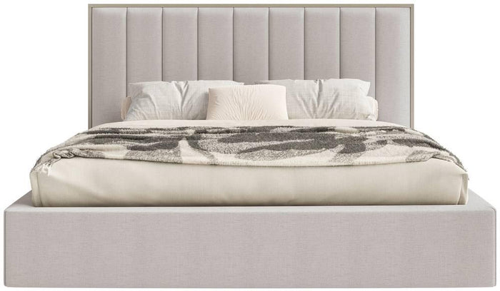 NADUVI Collection Bedframe Taavi chenille 140 x 200 cm