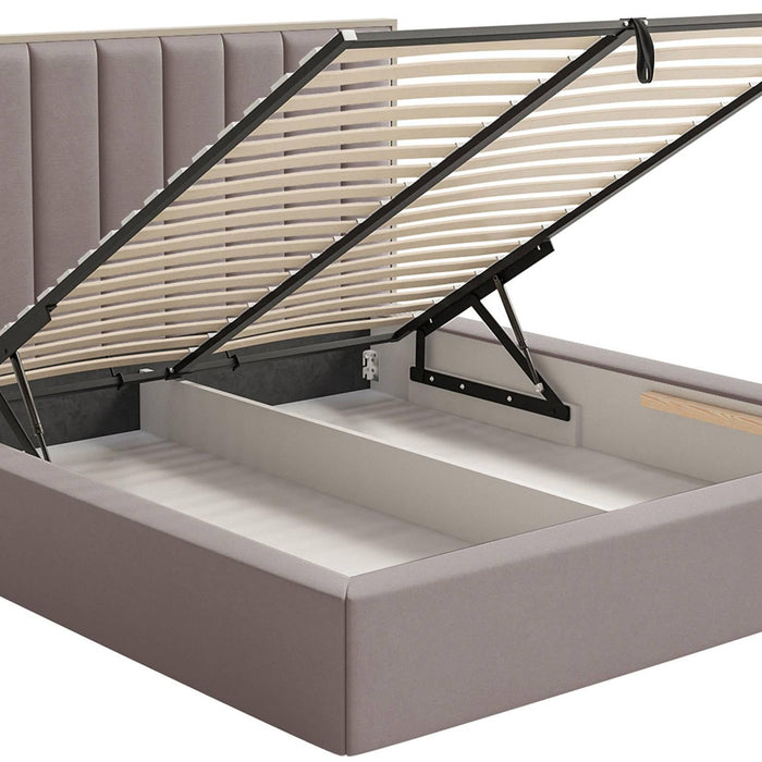 NADUVI Collection Bedframe Taavi fluweel met opbergruimte 140 x 200 cm