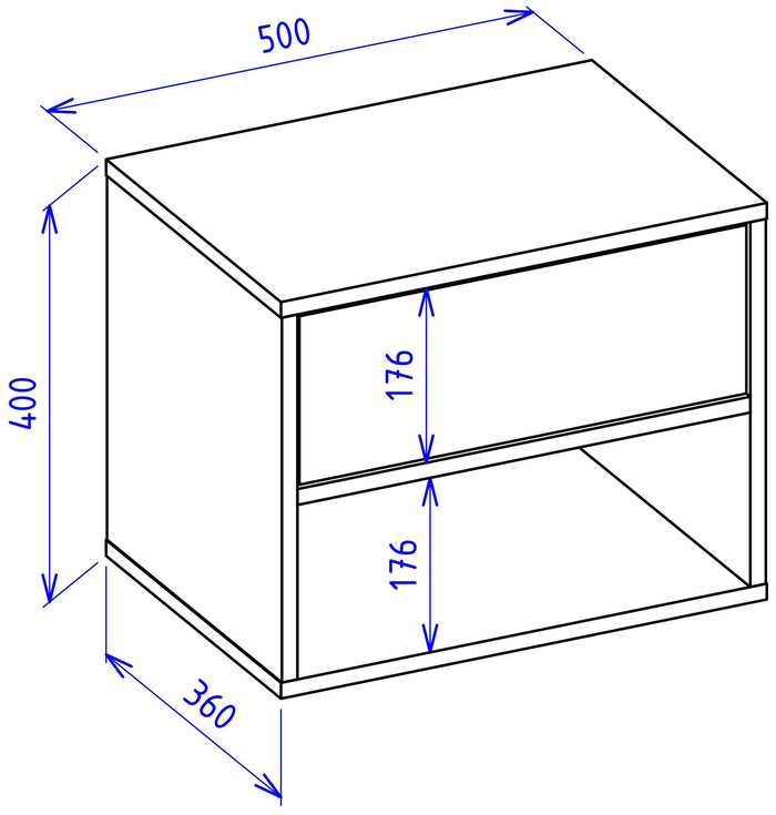 NADUVI Collection Nachtkastje Fermo