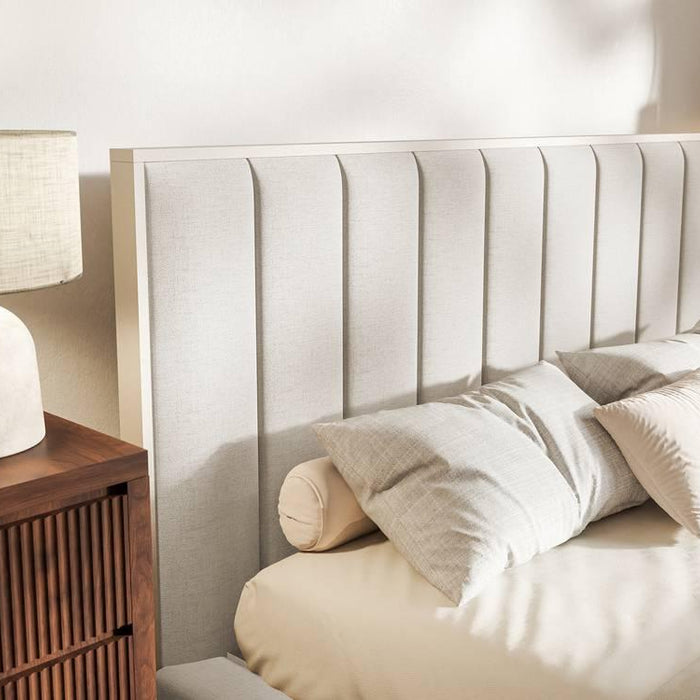 NADUVI Collection Bedframe Taavi chenille met opbergruimte 140 x 200