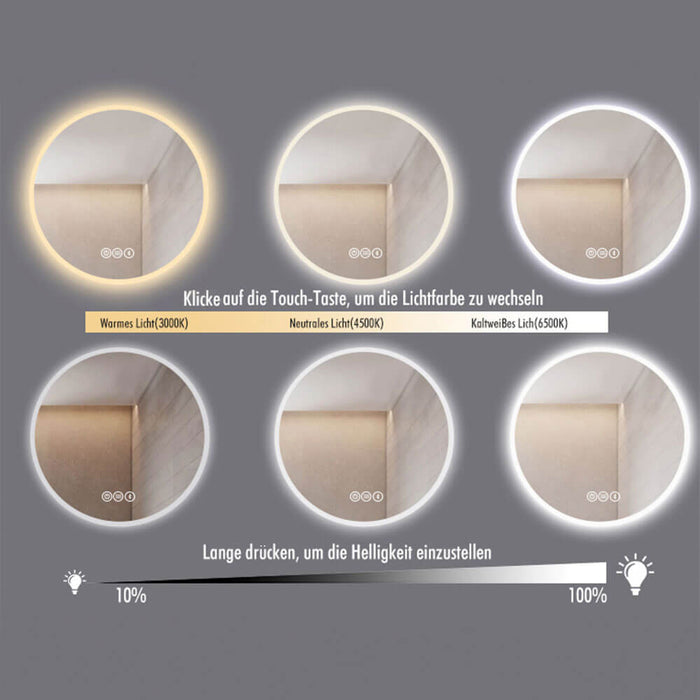 HOME DELUXE Badkamerspiegel - LED Verlichting - Anti Condens - 100 cm