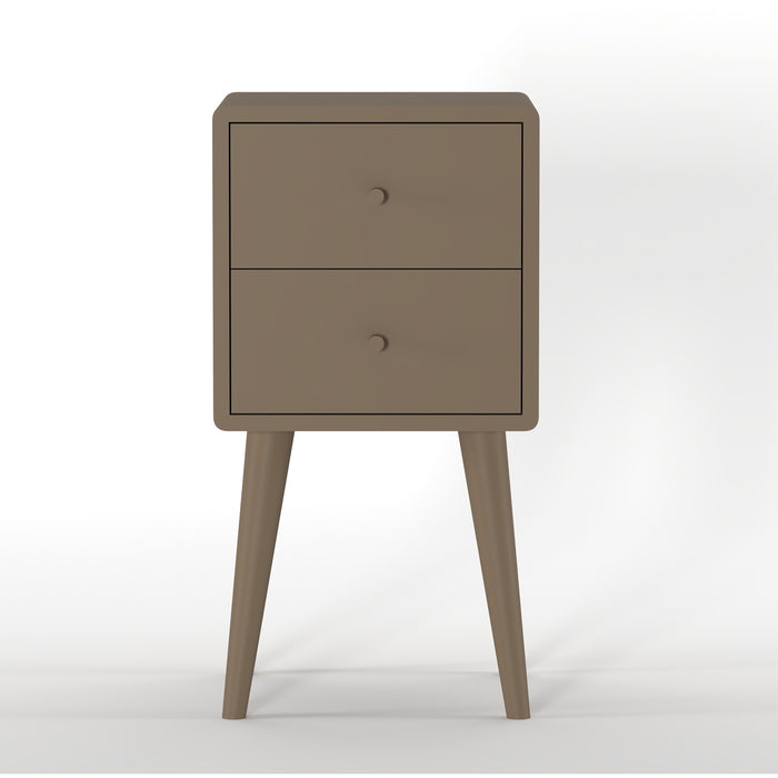 Nachtkastje Borba - Bruin - Hout - 30x57x30cm (BxHxD)