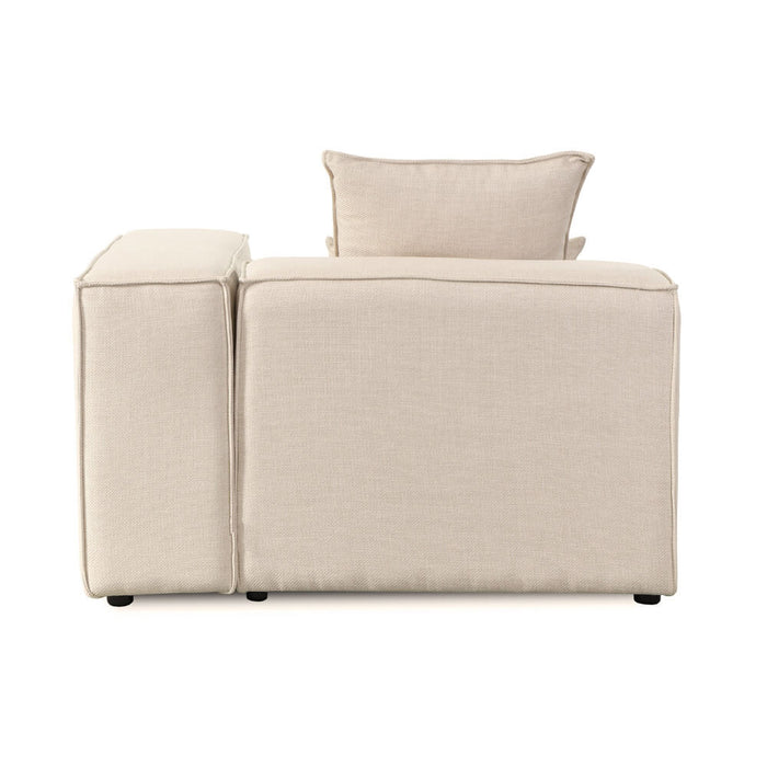 HOME DELUXE Modulair Bank Element - Hoek Rechts - Beige