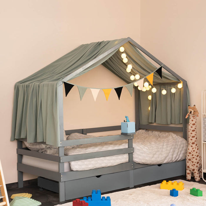 Home Deluxe kinderbed Grijs Met lades