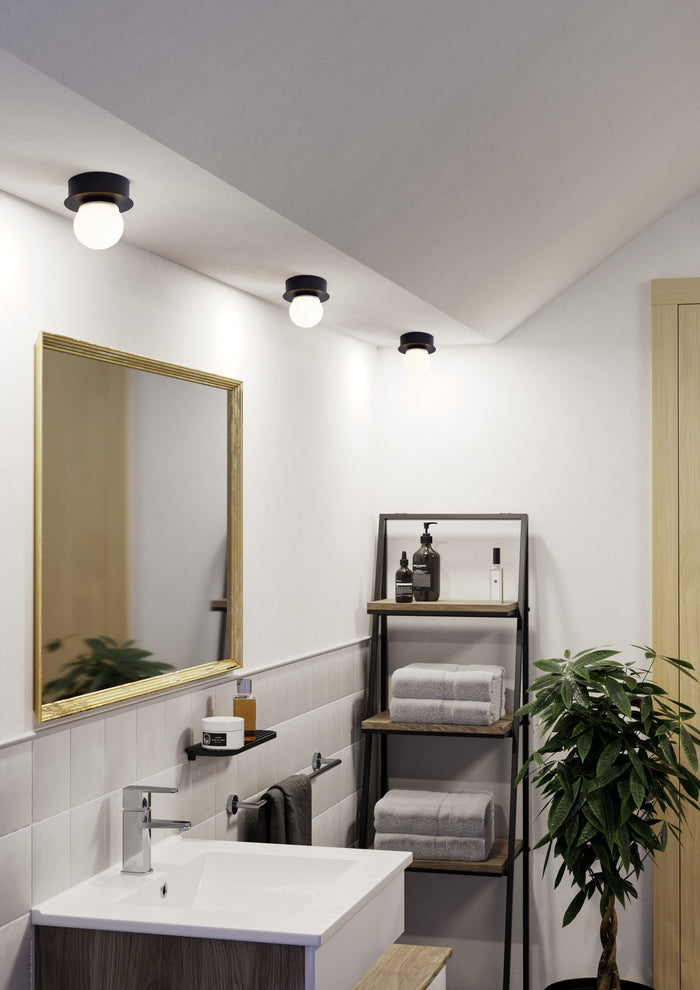 EGLO Mosiano plafondlamp - LED - Ø 11 cm - Zwart|Wit