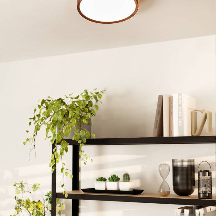 EGLO Musurita Plafondlamp - LED - Ø 34 cm - Bruin