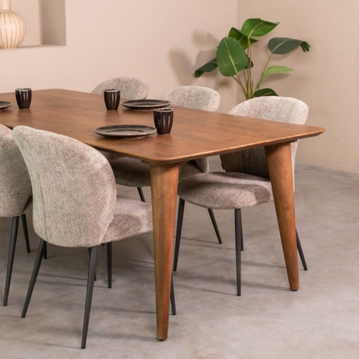 LABEL51 - Eettafel Fly 190 cm - Nature Smooth Mangohout