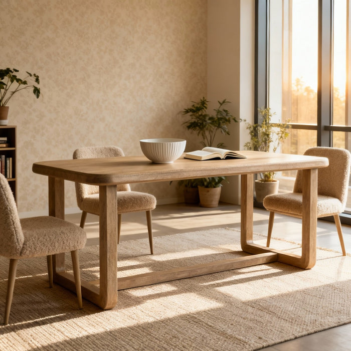 DÉJA Living - Eettafel Naturel Mangohout - 200x90x76cm - Loja