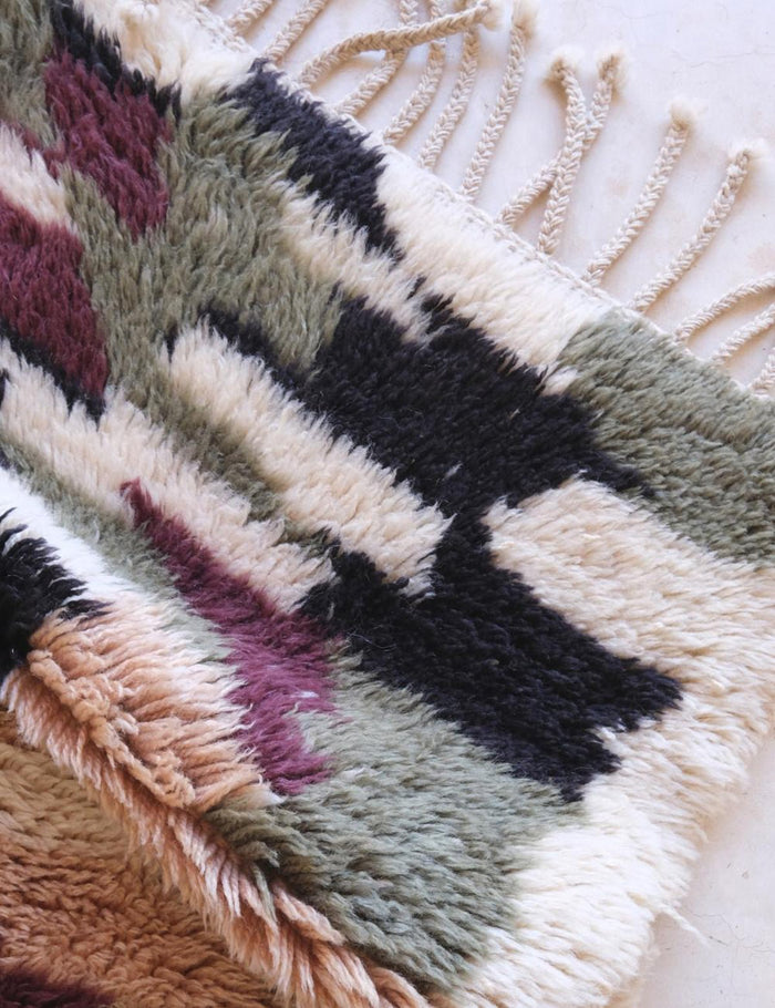 AFK Living vloerkleed Berber - handgemaakt - Wol - 80 x 306 cm