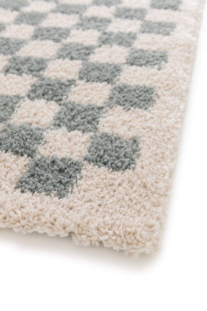 AFK Living vloerkleed Checkers - zeer zacht - groen