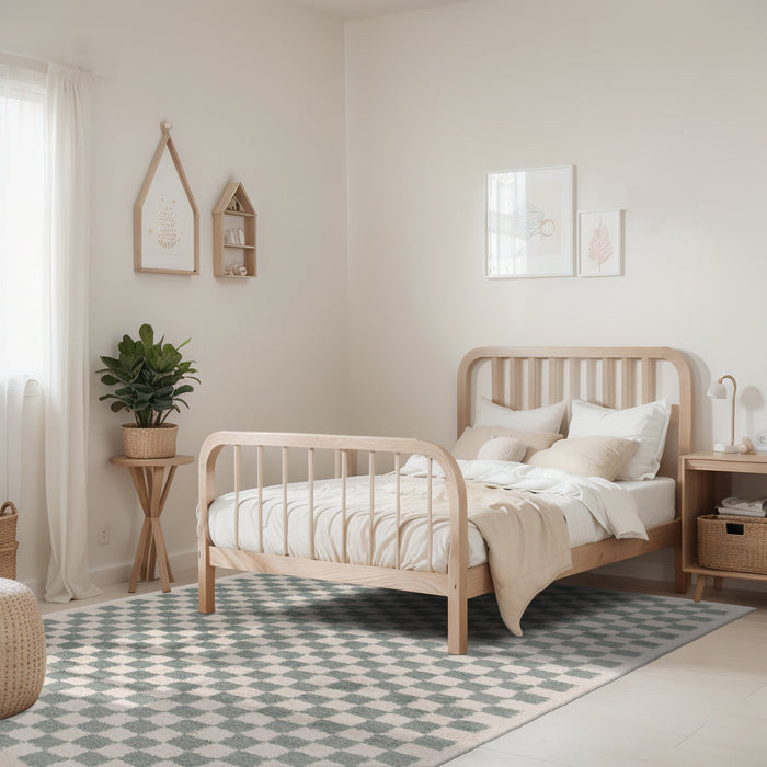 AFK Living vloerkleed Checkers - zeer zacht - groen