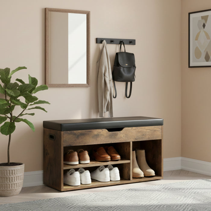 ACAZA Schoenenkast Vintage bruin