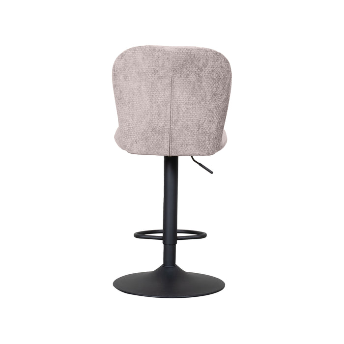 LABEL51 - Barkruk Vino - Naturel Elite - Zwart Metaal